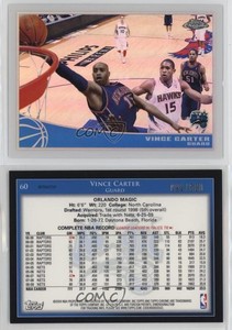 2009-10 Topps Chrome Refractor /500 Vince Carter #60 HOF