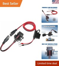 Durable 3.1A Motorcycle USB Port Kit - Waterproof and Short Circuit Protection