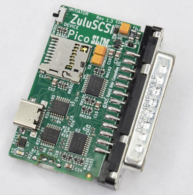 ZuluSCSI Pico Slim v 1.3 DB25 External SCSI Hard Disk Emulator Wi-Fi Macintosh
