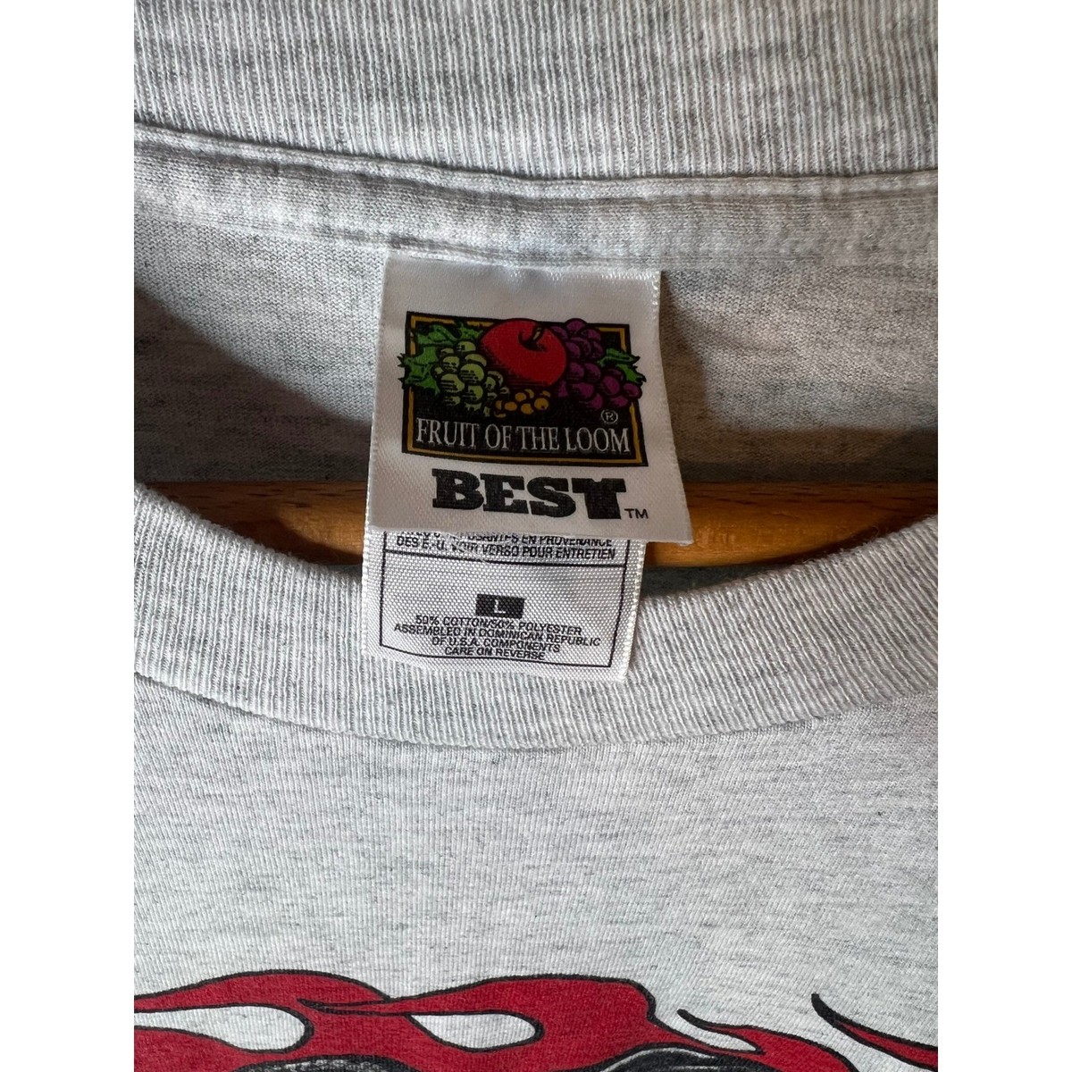 Vintage 1997 Merrill Lynch Ride 97 Andy Jejna Memorial T-Shirt Gray Mens L Fruit View 3