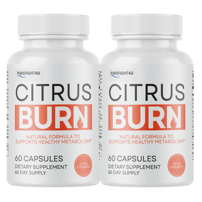 CitrusBurn Supports HealthyMetabolism -DietarySupplement -2 Bottles-120 Capsules