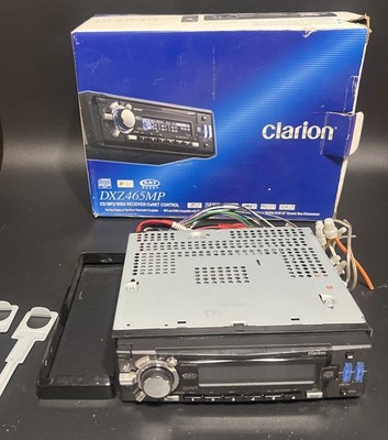 CLARION DXZ465MP CAR  STEREO OEM  W/wiring Face Plate & Tools *untested*