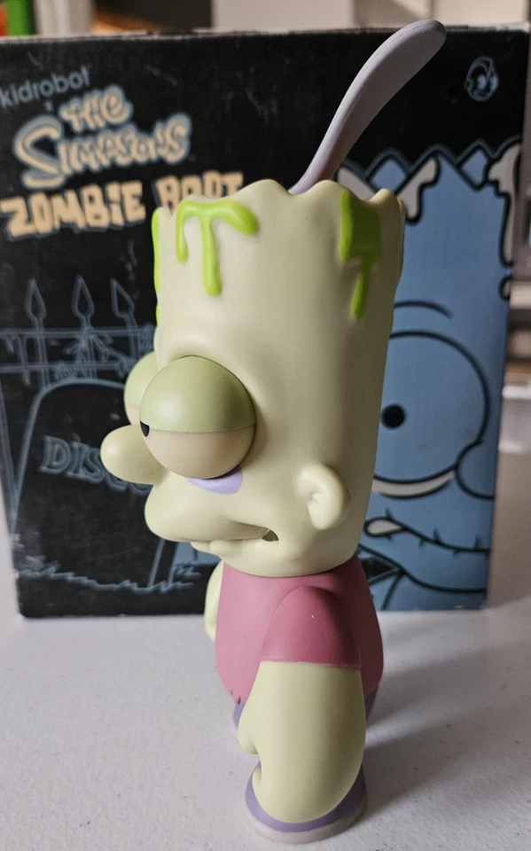 The Simpsons Kidrobot Zombie Bart Glow In The Dark 6 Inch Figure SDCC Limited Ed - Image 2 of 4