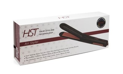 HST Air Styler Haarglätter & Lockenstab Turmalin Keramikplatten Nano Fan