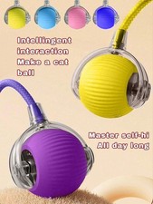 Automatic Rolling Ball Smart Pet Toy Electric Self-Moving Dog Cat Kitten Game UK