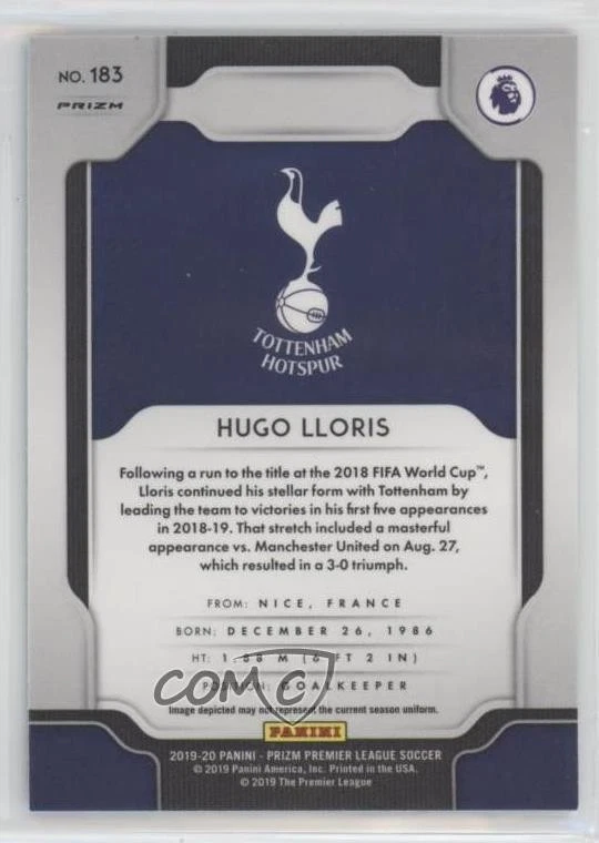 2019-20 Panini Prizm Premier League Multi-Color Prizm Hugo Lloris #183 - Image 2 of 2