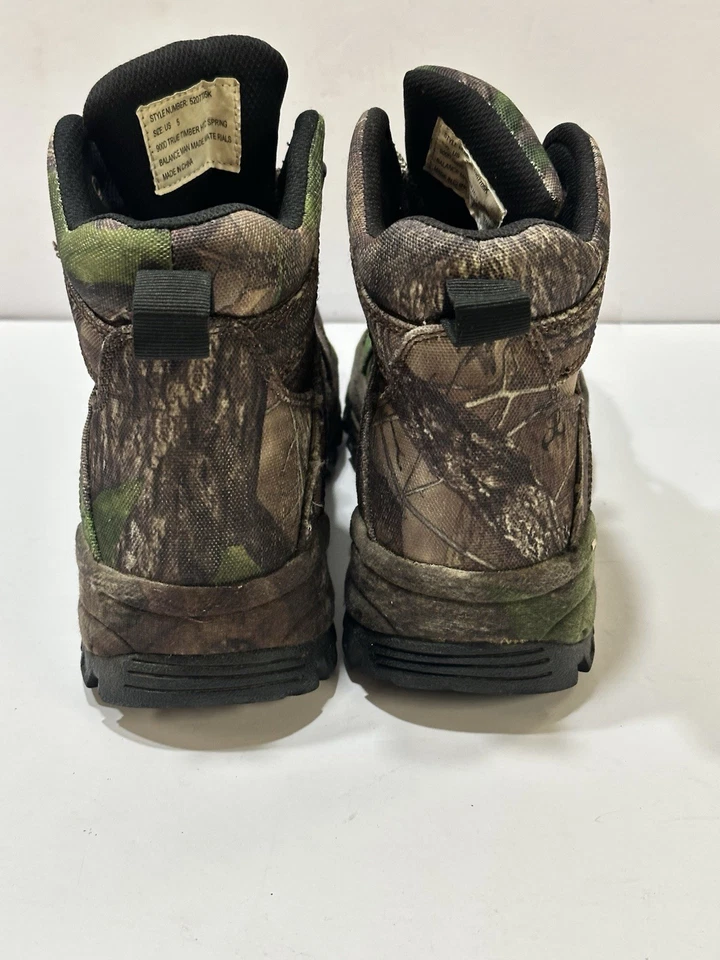 Botas Camufladas Red Head Talla 5y Botas Impermeables Madera Verdadera Excelente Foto 4 de 4