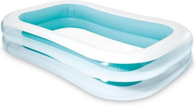 Intex 56483NP Aufblasbarer Familienpool Rechteckig Vinyl Mehrfarbig 262x175x56cm