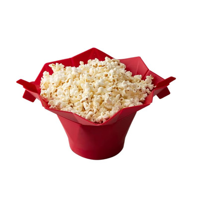 Faltbare Popcornschüssel Silikon Mikrowelle Popcornmaschine Spülmaschinenfest UK