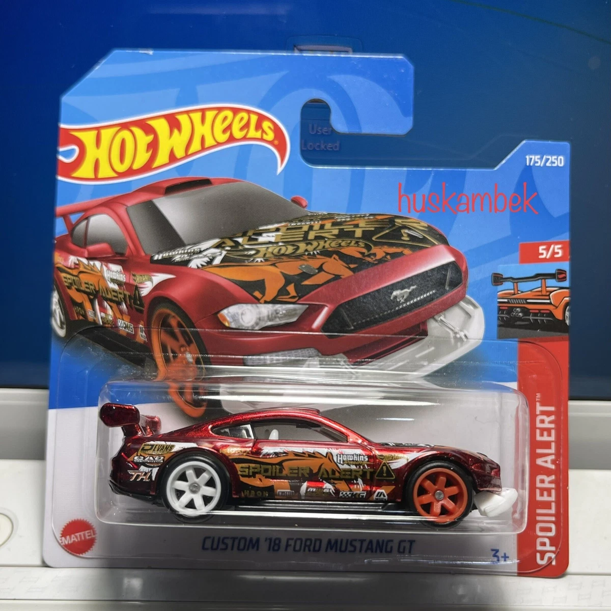 HOT WHEELS MINT SUPER TREASURE HUNT CUSTOM 18 FORD MUSTANG GT VHTF STH🔥✈️