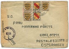 Franz&ouml;sische Zone Allgemeine Ausgabe, 1946, 3(3) + 10(2), Brief