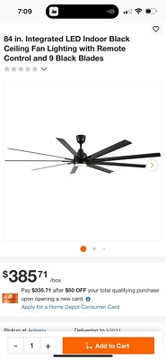 Practical and Durable Ceiling Fan Lights, Black Fashionable  Large Celling Fans