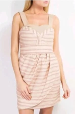 SEE BY CHLOE Mini Dress Sz 12 Faux Wrap Convertible Strapless Made In Italy