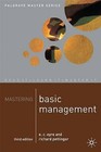 Mastering Basic Management by Richard Pettinger, E.C. Eyre (Paperback, 1999)