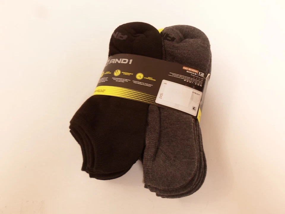 Носки AND1 6 черные 6 серые пара ProPlatinum незаметные компрессионные арочные Proplatinum - Изображение 3 из 3