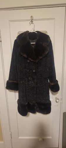 Black Vintage Astrakhan Fur