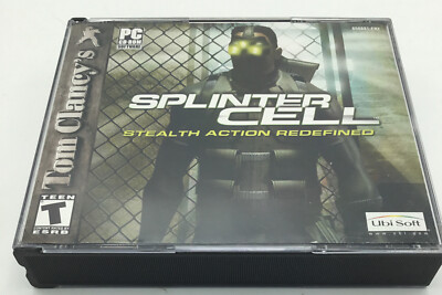 PC Game - Tom Clancy's Splinter Cell PC Case + 3 Discs -  Win98 ME XP 2002