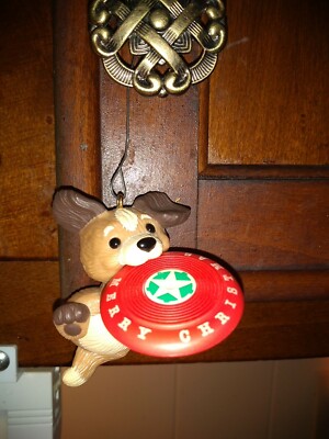 Too Cute Hallmark Keepsake Ornament 1984 Frisbee Puppy #QX4444-NOBOX Too Cute Hallmark Keepsake Ornament 1984 Frisbee Puppy #QX4444-NOBOX