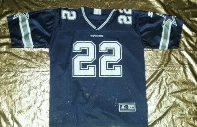 Vintage Dallas Cowboys E. Smith 22 Starter Jersey Boy's L 14-16    Pre-Owned