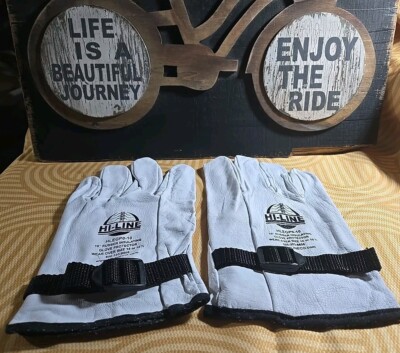 1 BRAND NEW PAIR HI-LINE GLOVE PROTECTOR TO WEAR OVER SIZE 10 RUBBER ELECT. GLOV