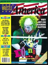 BD39 Doink the Clown Signed Wrestling Magazine w/COA * PLEASE READ *