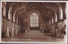 Westminster Hall London  Rare RPPC   # D3