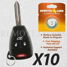 10x For 2006 2007 Dodge Charger Keyless Entry Remote Car Key Fob