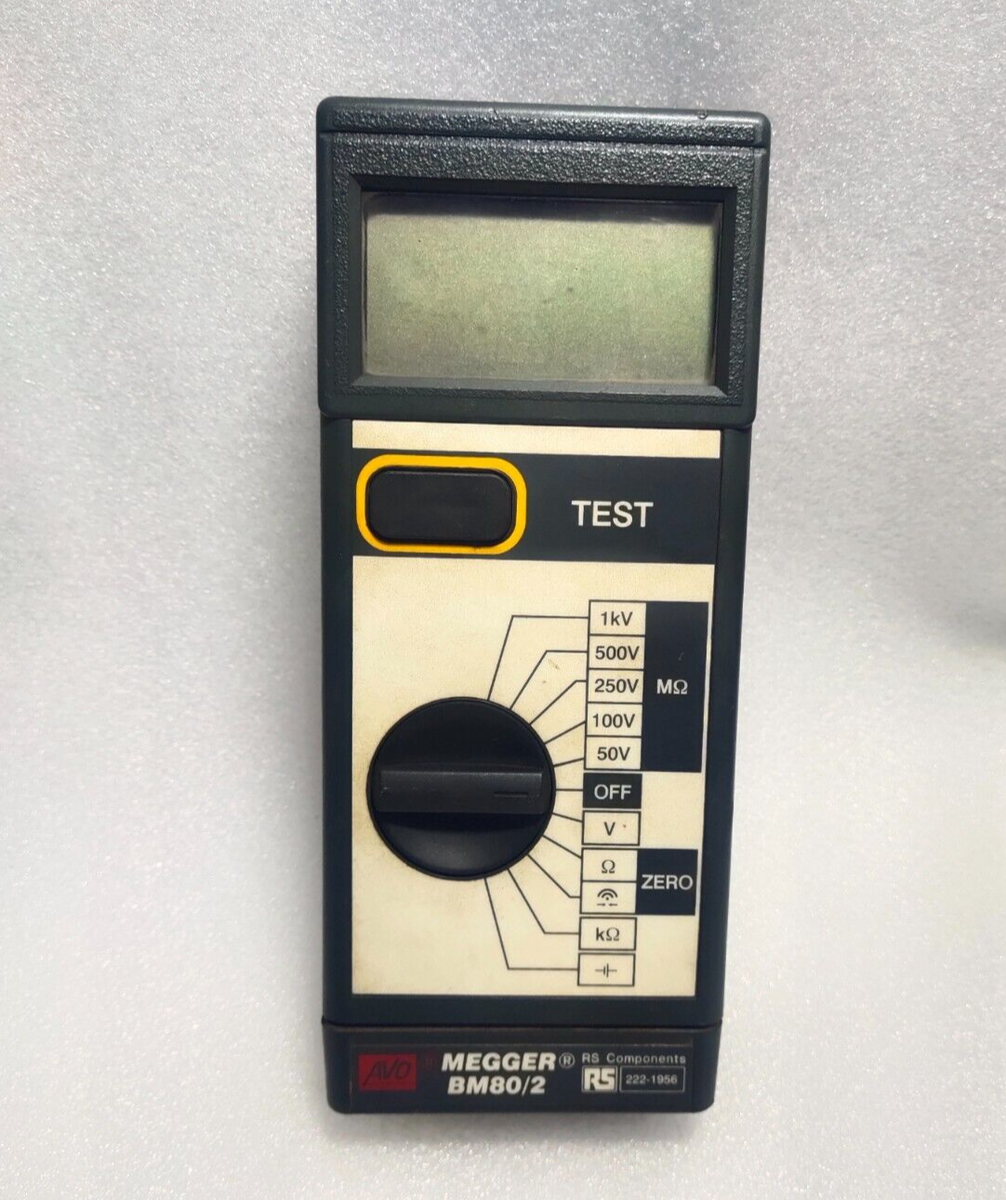 Megページ② Megger BM80/2 RS222-1956 Multi-Voltage Digital Insulation