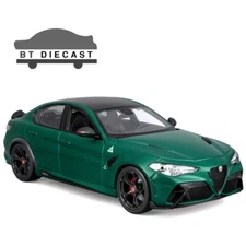 BBURAGO ALFA ROMEO GIULIA GTAm 1/18 with CARBON FIBER ROOF GREEN 18-11048 GRN