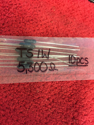 TS 1W TEPRO 1% RESISTORS 5300 OHM 1 WATT 10 PCS NOS