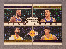 2019-20 Contenders Team Quads #14 Lebron Davis Kuzma Dazzle SSP Rare Lakers