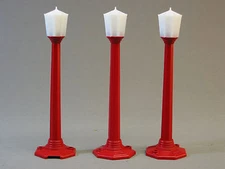 LIONEL CLASSIC STREET LAMPS CHRISTMAS (3) lights post war poles 6-37151-R NEW