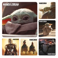 20 Star Wars The Mandalorian Stickers Party Favors Teacher Supply baby yoda