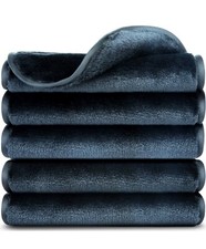 5 Pack Makeup Remover Towels Beauty Magic Eraser Cloth Facial Cleansing BLACK