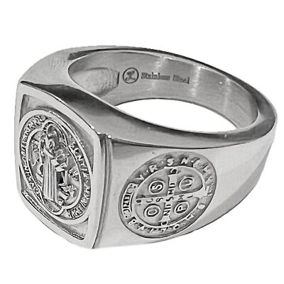 の*り様 銀製メダル Banco di Santo Spirito 163 RO Saint Benedict Cross Silver Metal – San Benedetto Collections LLC.