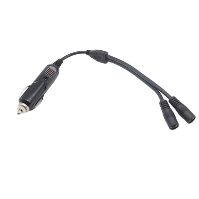 Car Cigarette Lighter Charger to DC Power 2x 5.5mm x 2.1mm Female Adapter  Cable