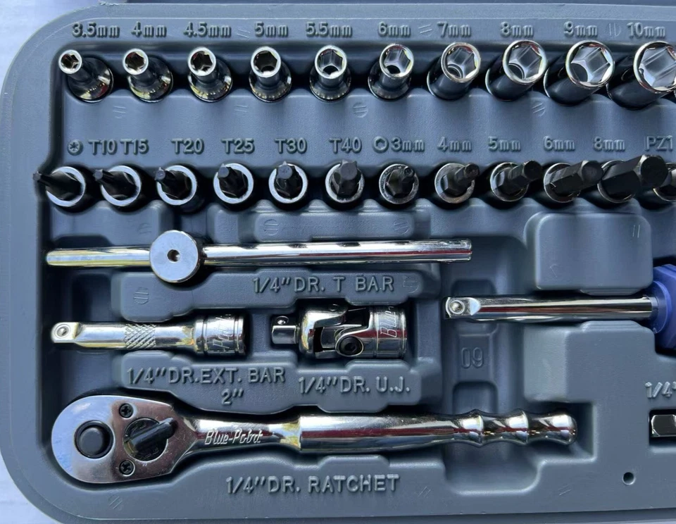 Blue Point 38pc 1/4" Service Set(BLPATSCM38), As sold by Snap On(Bluepoint). - Image 3 of 4