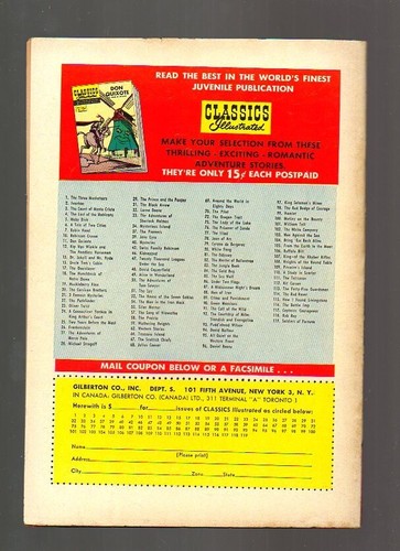 Classics Illustrated # 118 - HR 119 1ST - Rob Roy - Fine - Picture 2 of 2