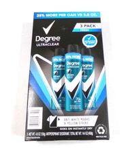 Degree Antiperspirant Deodorant Ultra Clear Fresh Scent 3 Pack