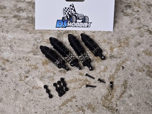 Losi Mini Drag 1/16 Threaded Shocks Absorbers Springs Front & Rear Set Mounts - 第 1/4 張圖片