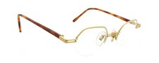 New Authentic Brendel MOD. 5544 Ny COL.2 Vintage Germany Matte Gold Eyeglasses