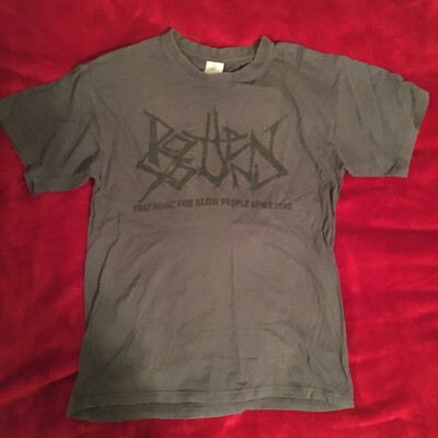 ROTTEN SOUND Fast Music For Slow People Shirt Medium Grindcore Metal RELAPSE