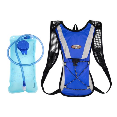 Hydration Pack + 2L Water Bag Hiking Camping Bicycle Backpack Bladder Cycling - Picture 15 of 46