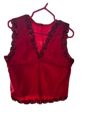 6- Red Sequin Vest dance costumes for girls