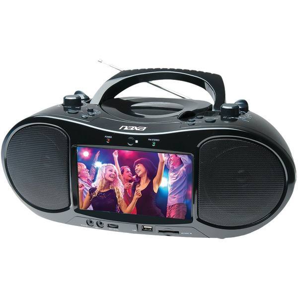 Naxa Boomboxes Electronics Ndl257 7\ Bluetooth DVD Boombox TV eBay