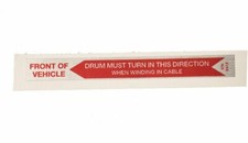 Warn Industries Drum Decal Sticker Warn Industries Drum Decal Sticker