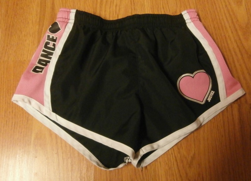Justice girls dance athletic shorts size 7