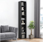 TOWER BOOKCASES 8-Shelf Media CD DVD Storage Unit 4 Adjustable Shelves 