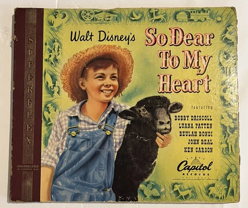 Walt Disney “So Dear To My Heart” 78 RPM Album Set Capitol 1949 Set of 4 Records