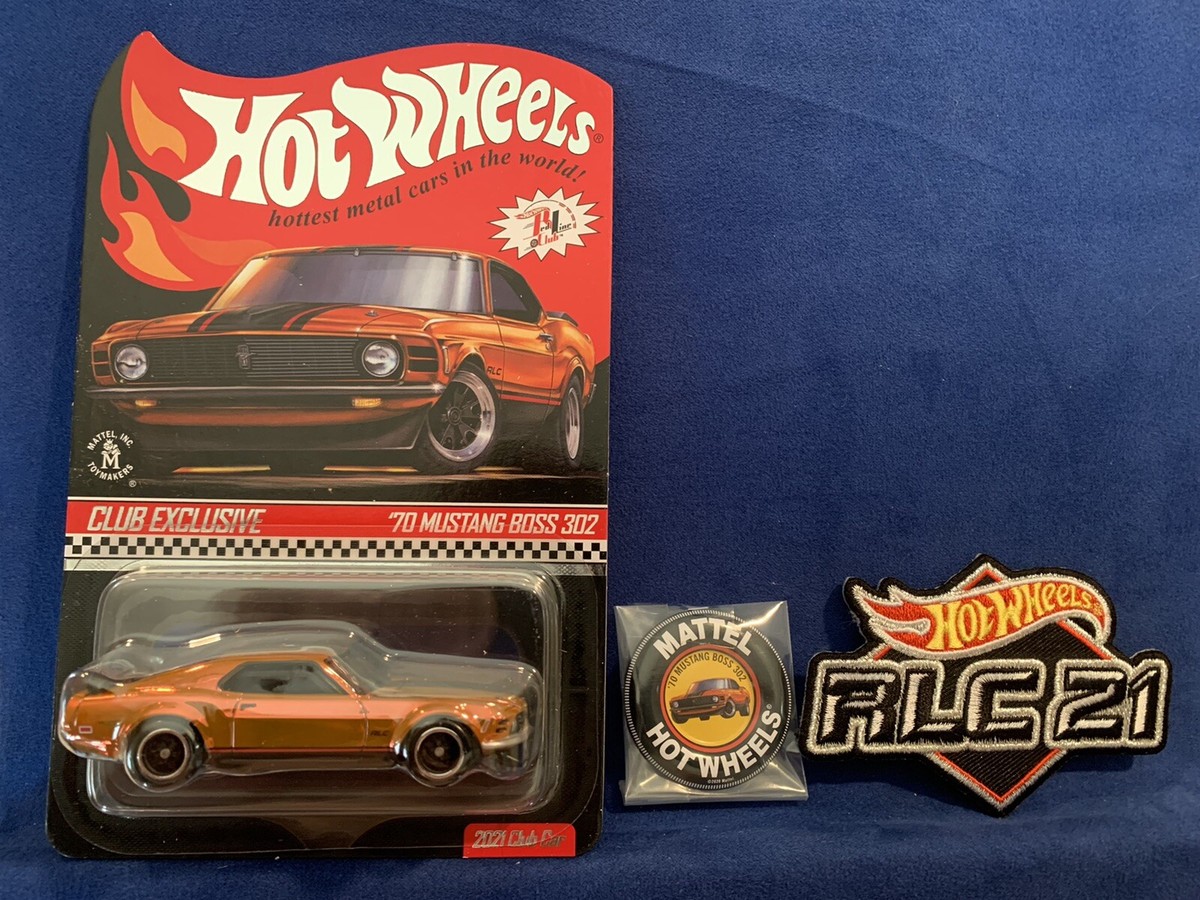Hot Wheels RLC '70 Mustang Boss 302 with patch and pin 2021 Club